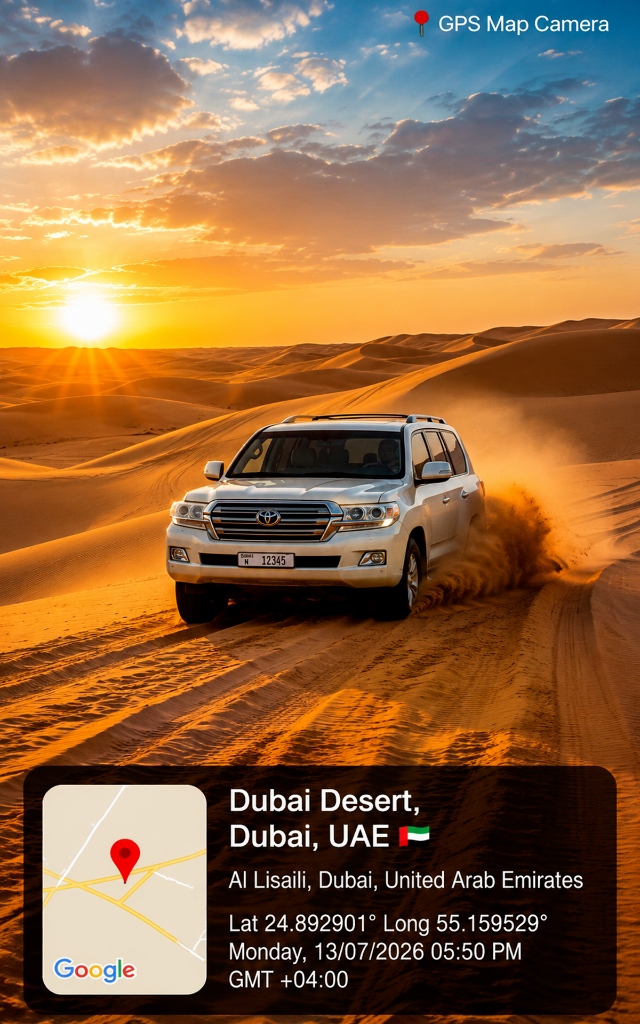 Dubai Desert Geotagged Photo Sample