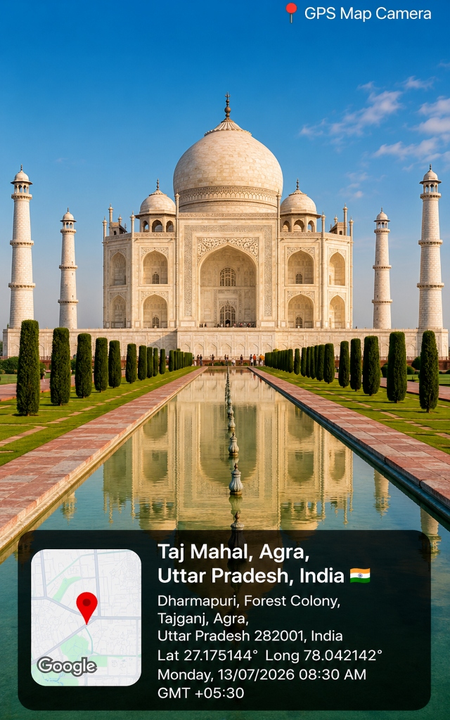 Taj Mahal Geotagged Photo Sample